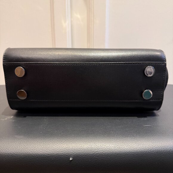 Jimmy Choo Riley Small Black Leather Suede Crossbody Purse COA incl. - Picture 14 of 16